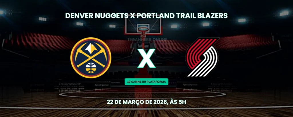 nuggets x blazers 22-03-2026